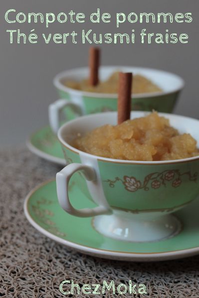 Compote de pommes au thé Kusmi